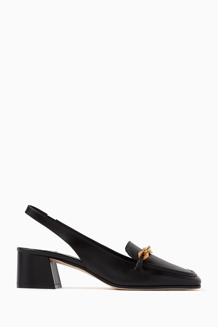 

Diamond Tilda 45 Slingback Pumps in Leather, Black