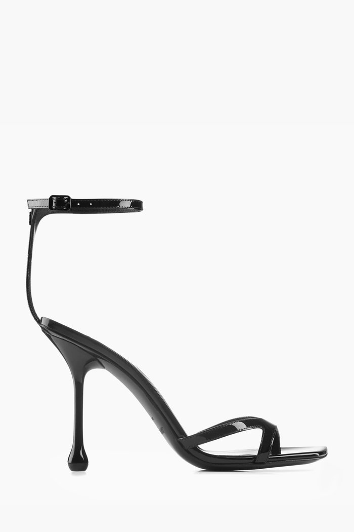 

Ixia 95 Sandals in Patent Leather, Black