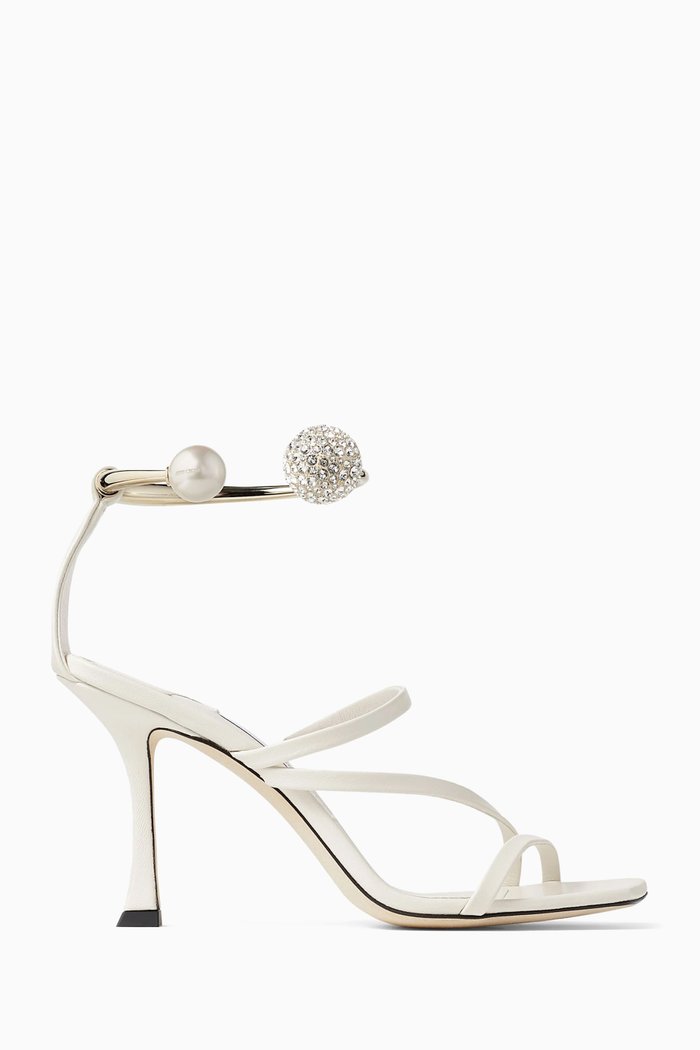 

Ottilia 90 Sandals in Nappa Leather, Neutral
