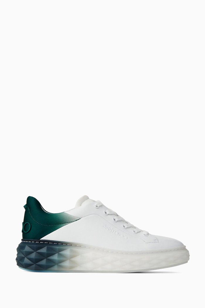 

Diamond Maxi Degradé Sneakers in Leather, White