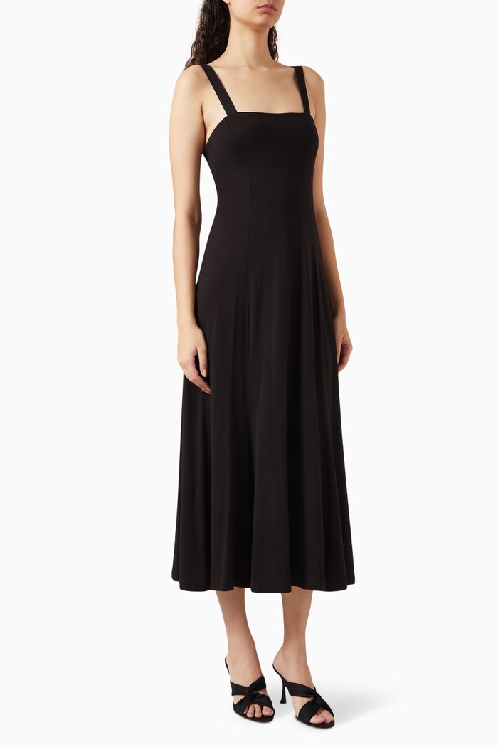 

Terra Midi Dress in Modal, Black