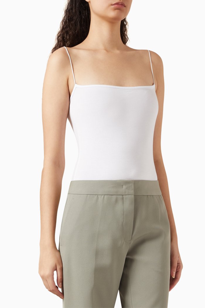 Eliza Bodysuit in Tencel, White