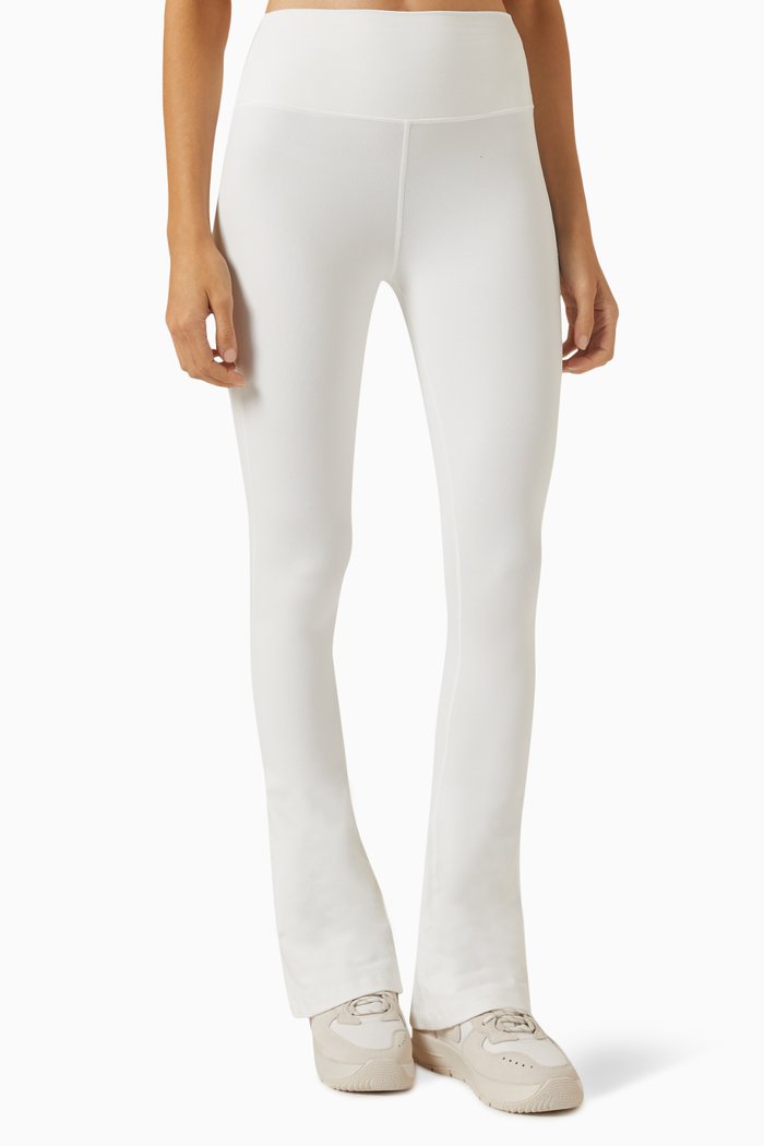 

Raquel High-waist Flared Pants, White