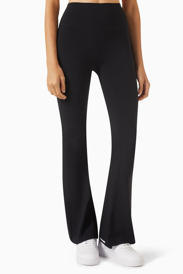 

Raquel High-waist Airweight 32" Flared Pants, Black