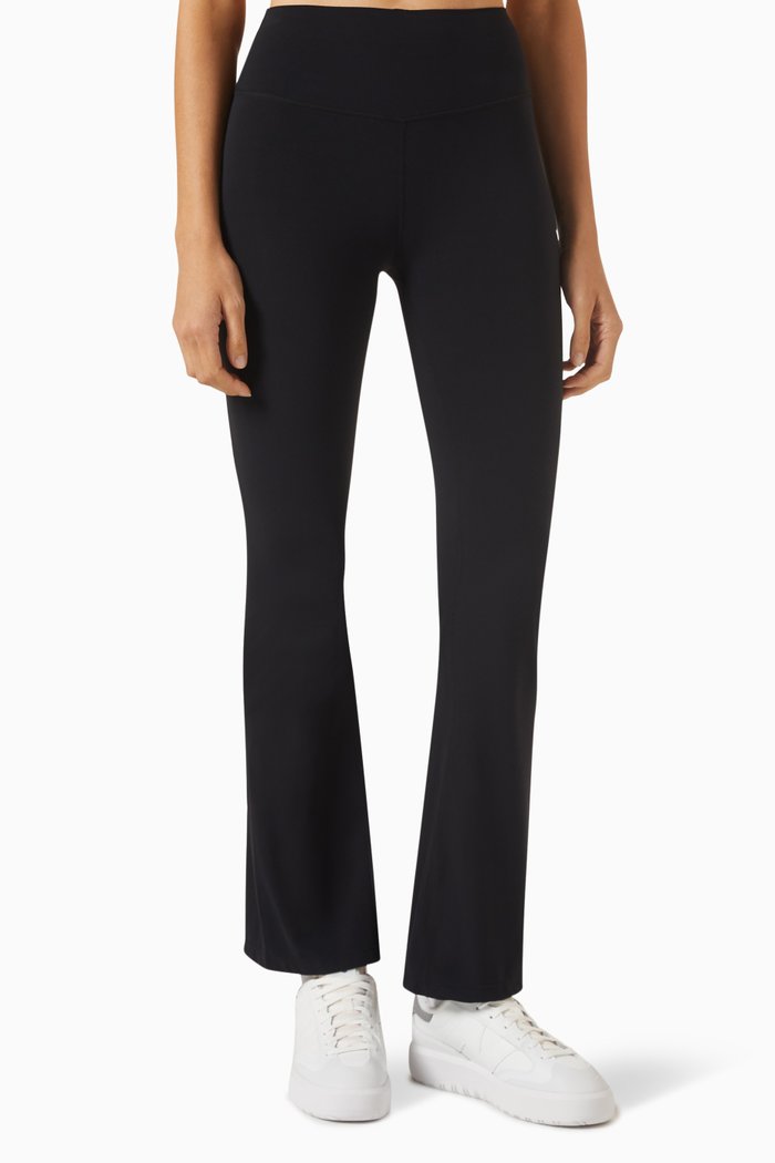 

Raquel High-waist Airweight 30" Flared Pants, Black