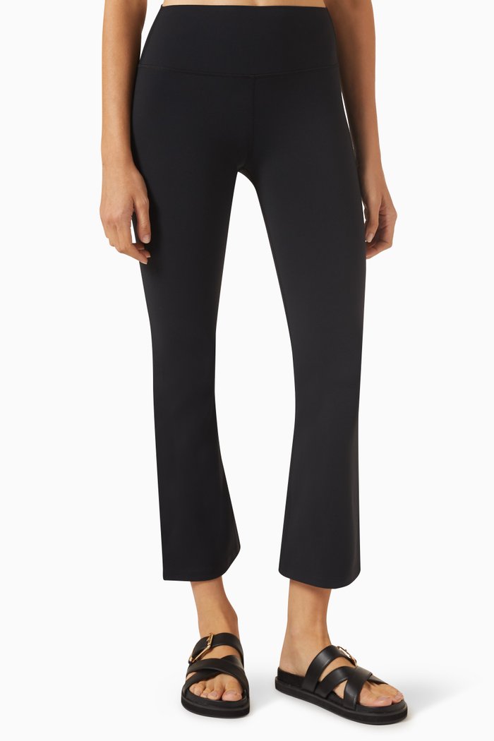 

Raquel High-waist Crop Pants, Black