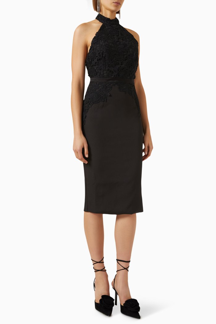 

Marcela Midi Dress, Black