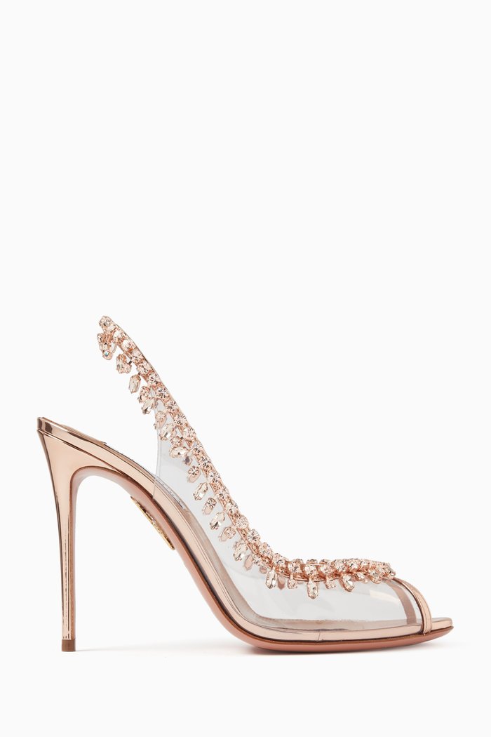 

Temptation 105 Pumps in Metallic Leather, Gold