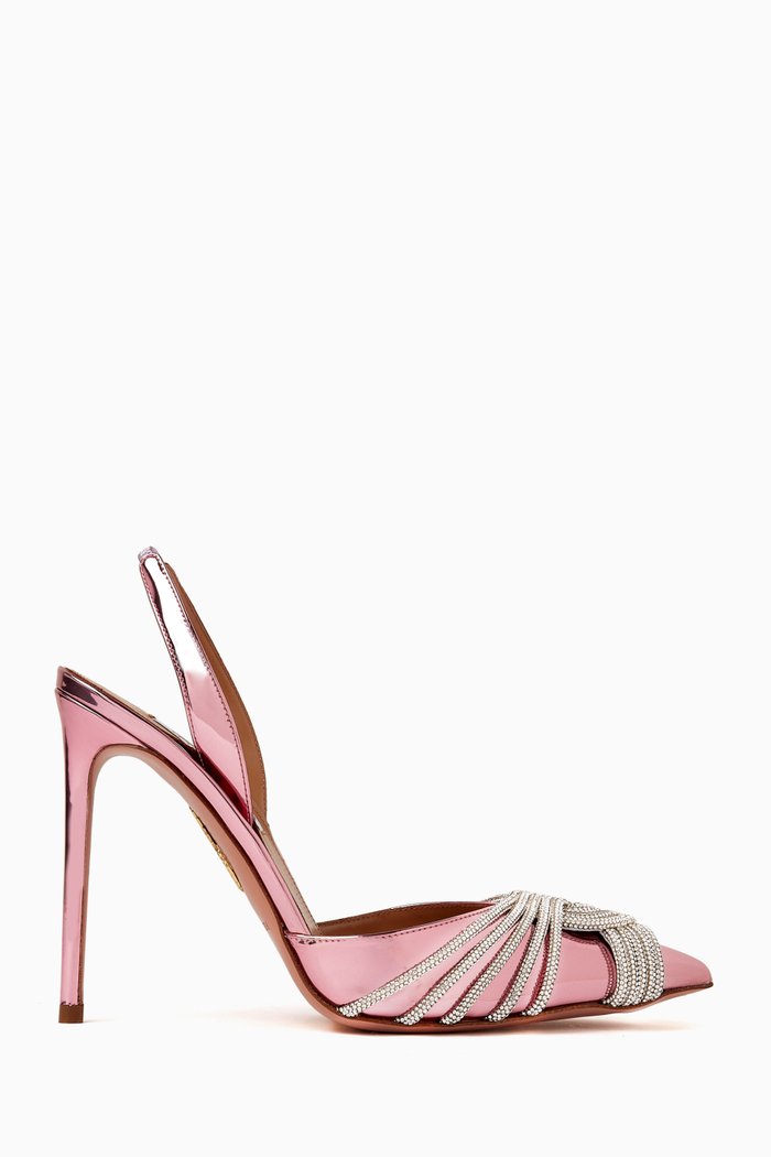 

Gatsby 105 Slingback Pumps in Mirror Leather, Pink
