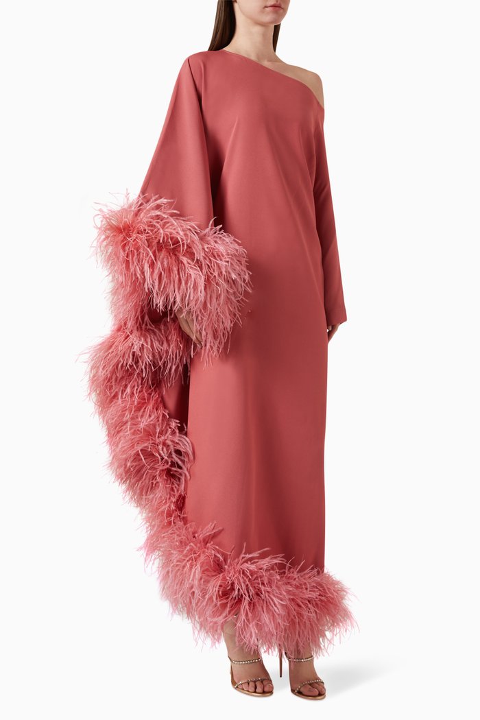 

Ubud One-shoulder Dress in Crêpe Cady, Pink