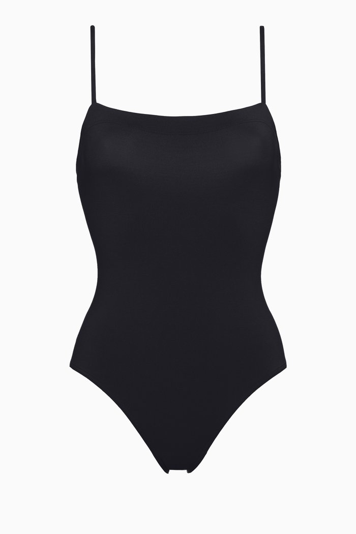

Aquarelle Tank One-piece Swimsuit, Black