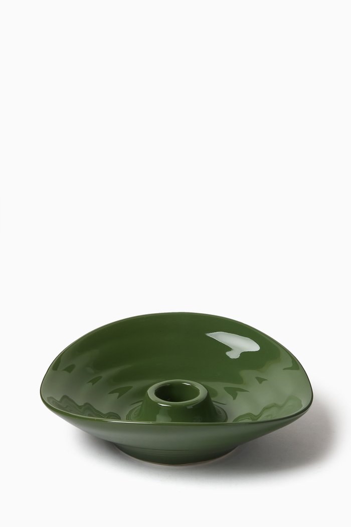 

Medina Candle Holder in Porcelain, Green