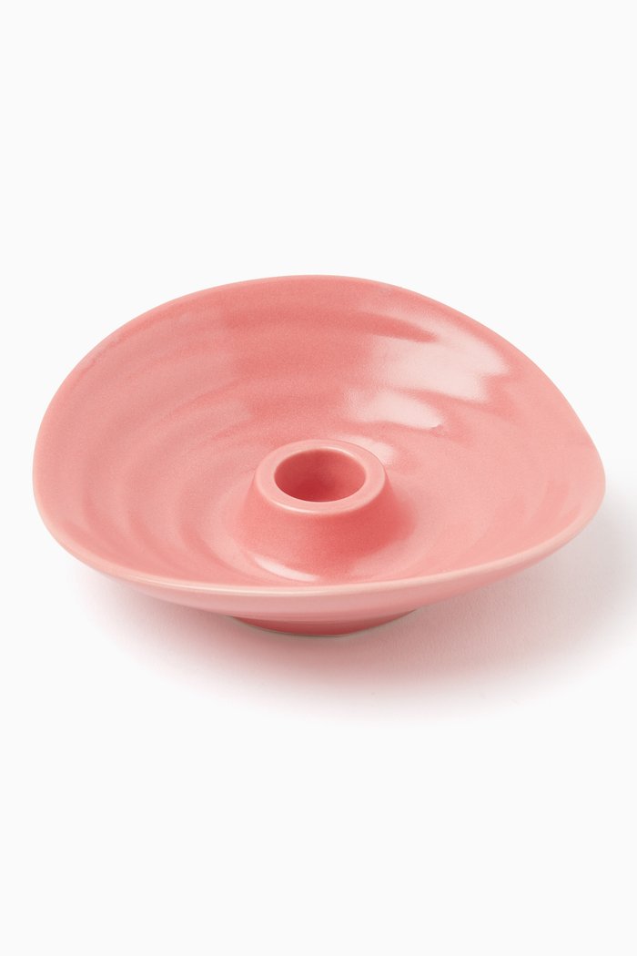 

Small Candle Holder in Porcelain, Pink