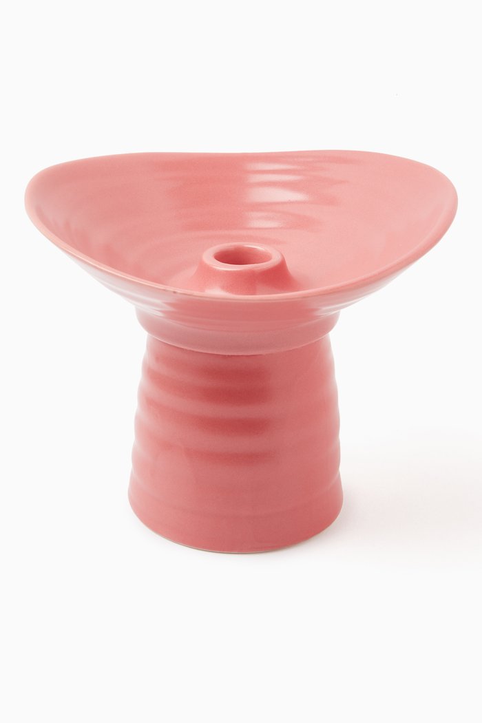 

Jaipur High-rise Candle Holder in Porcelain, Pink