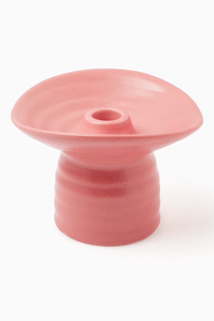 

Jaipur High-rise Candle Holder in Porcelain, Pink