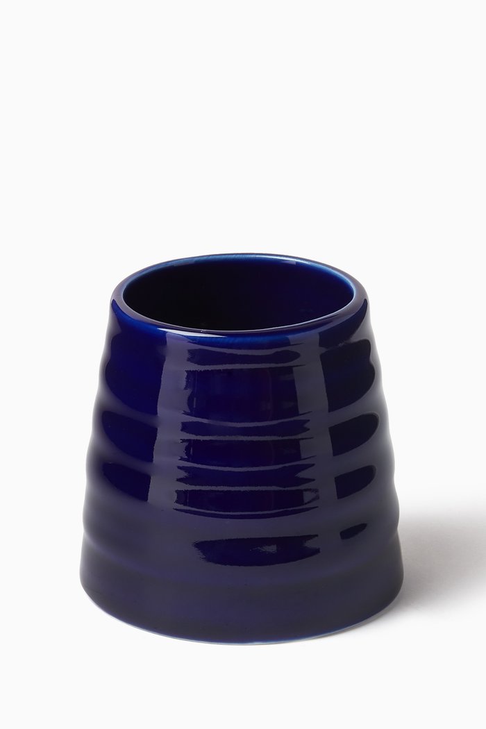 

Mykonos Mini Vase in Porcelain, Blue