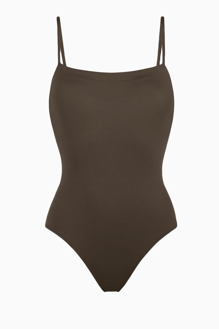 

Aquarelle Tank One-piece Swimsuit, Grey