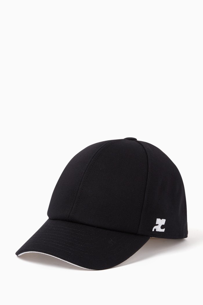 

Logo Baseball Cap in Cotton-canvas, Black