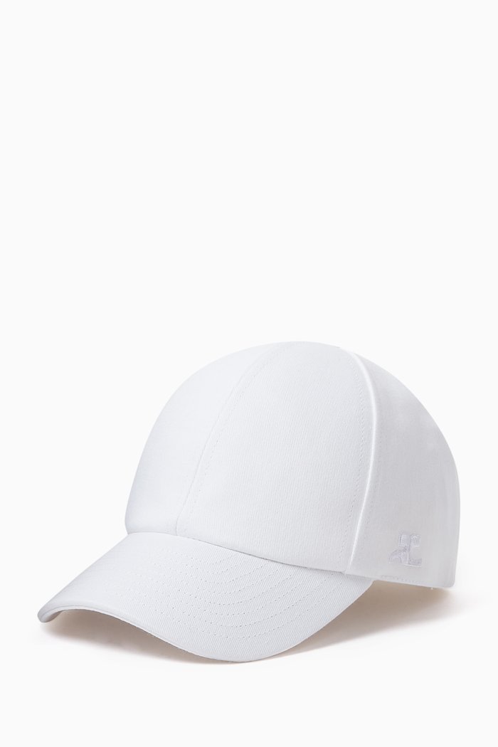 

Logo Baseball Cap in Cotton-canvas, White