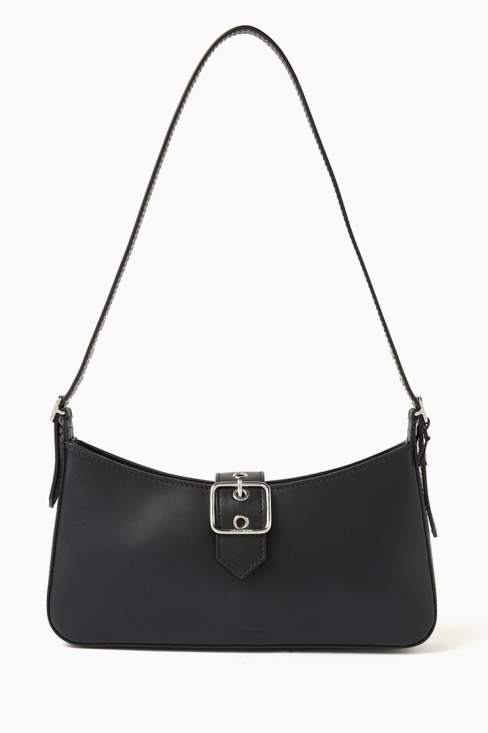 

Gogo Shoulder Bag in Leather, Black