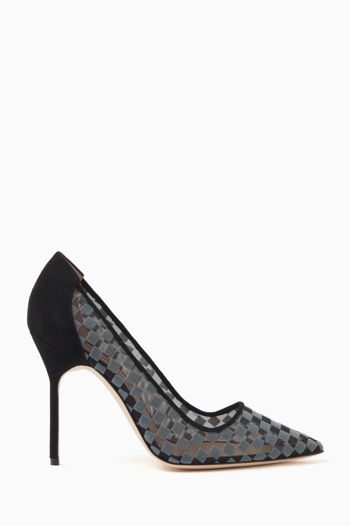 

BBLA 105 Pumps in Checkered Mesh, Black