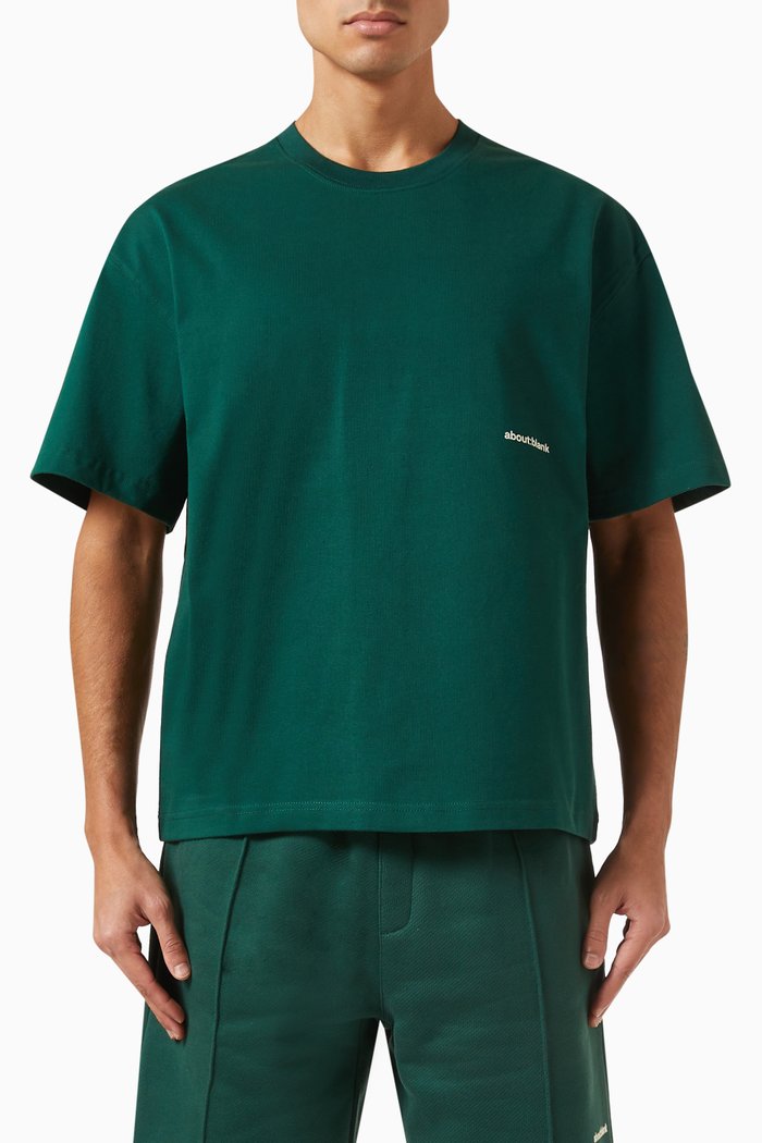 

Box T-shirt in Cotton-jersey, Green