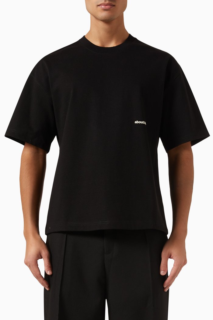 

Box T-shirt in Cotton-jersey, Black