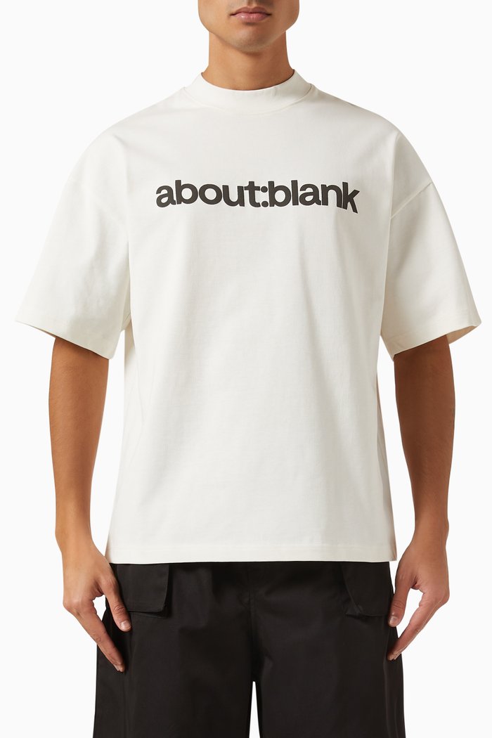 

Mock-neck T-shirt in Jersey, Neutral