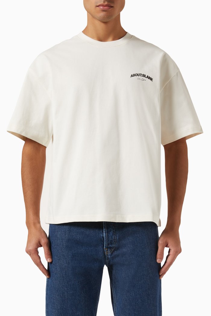 

Arched Logo T-shirt in Cotton-jersey, Neutral