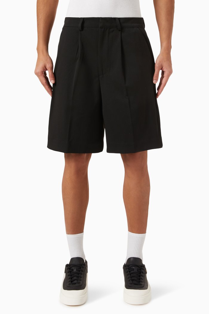 

Bermuda Shorts in Twill, Black