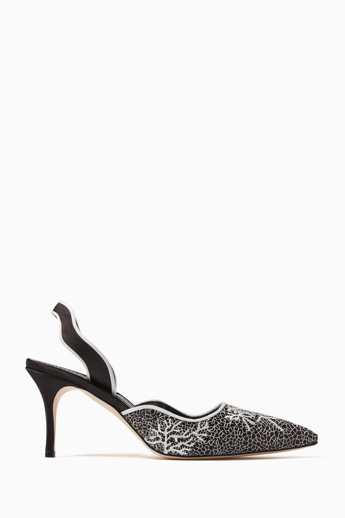 

Palometisli Slingback Pumps in Satin, Black