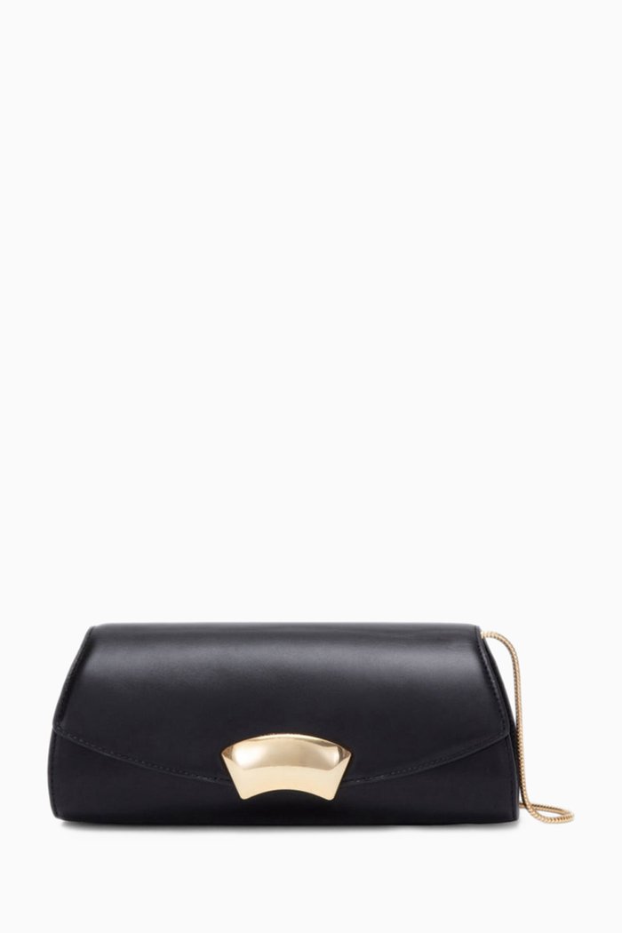 

ID Clutch Bag in Smooth Leather, Black