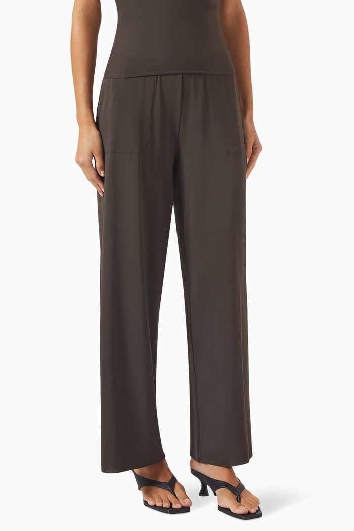 

Dao Wide-leg Pants in Jersey, Grey