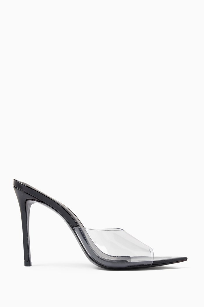 

Bella 100 Sandals in PVC & Patent Leather, Black