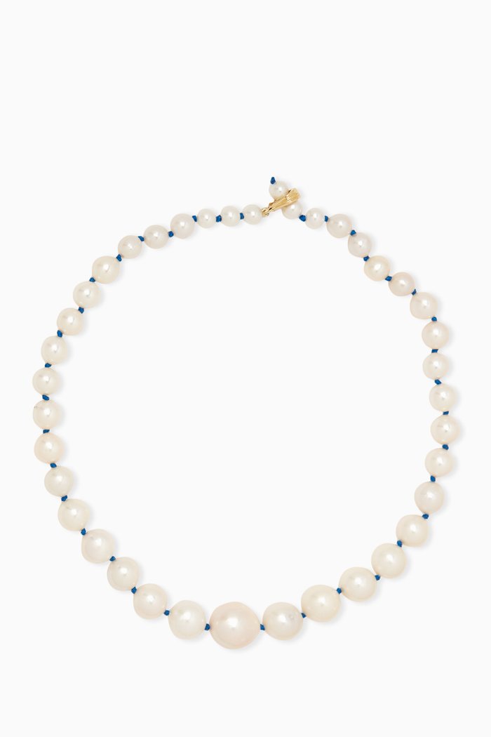 

Globo Pearl Necklace in 14kt Yellow Gold