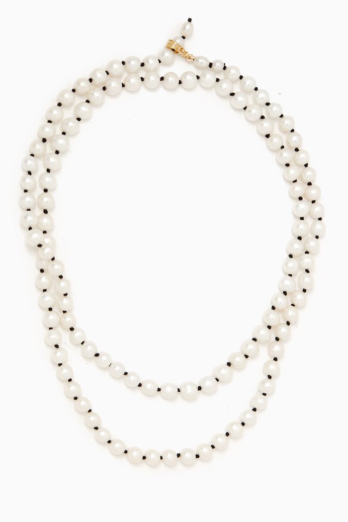 

Opera Wrap Pearl Strand Necklace in 14kt Yellow Gold