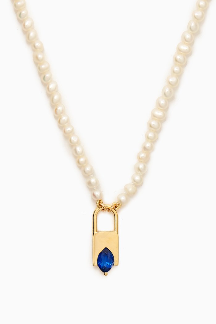 

Luchetta Pearl Necklace in 14kt Yellow Gold