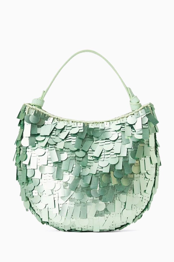 

Mini Crescent Bag, Green