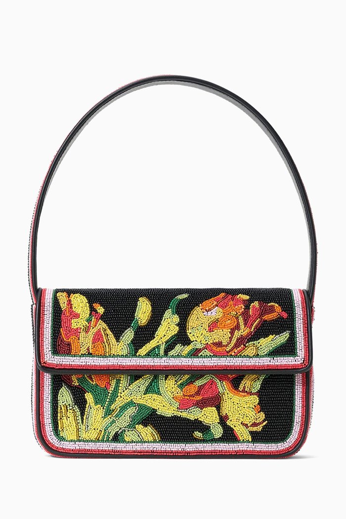 

Tommy Beaded Shoulder Bag, Black