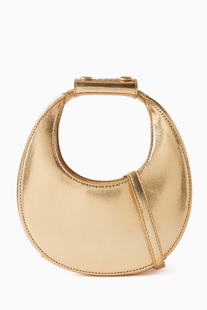 Goodnight Moon Bag in Leather, Gold