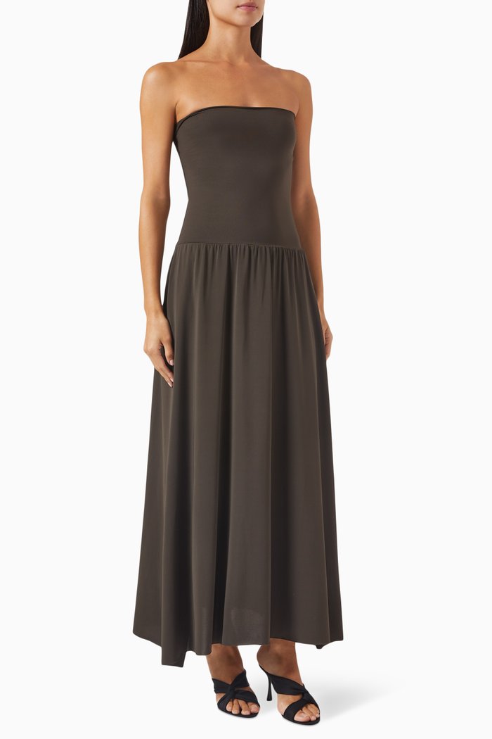 

Oda Maxi Dress in Crêpe Jersey, Grey