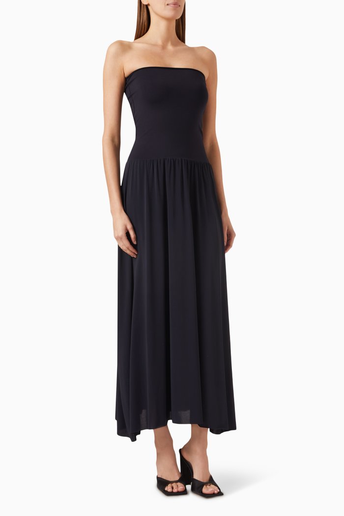 

Oda Maxi Dress in Crêpe Jersey, Black
