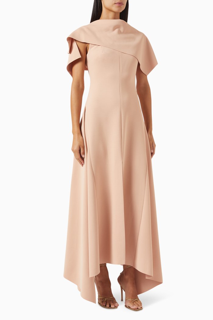 

Matine Asymmetric Dress in Jersey, Pink