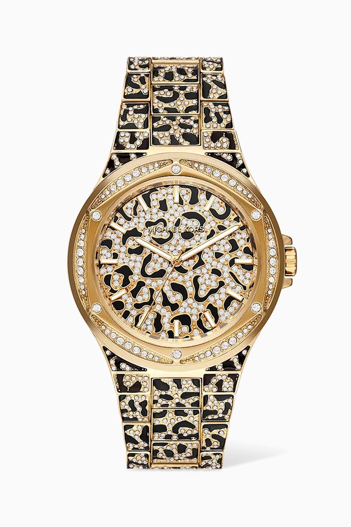 

Oversized Lennox Animal Pavé Quartz Watch, 43mm, Multicolour