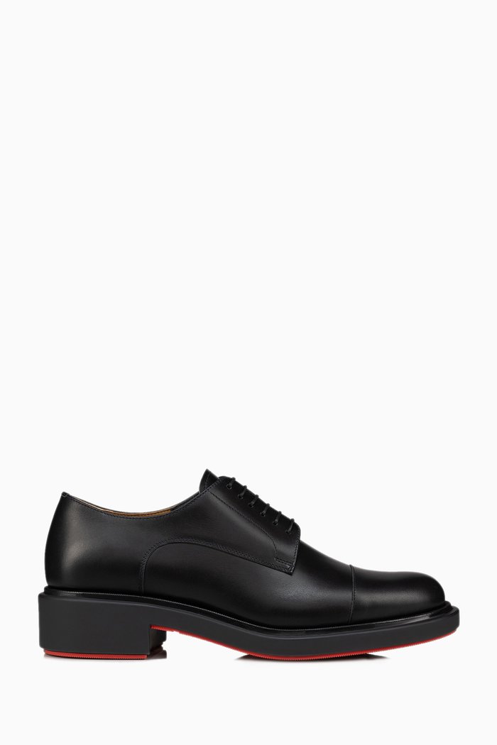 

Urbino Derby Shoes in Calf Leather, Black