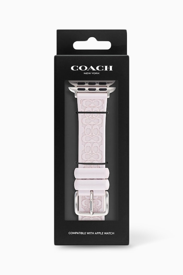 

Apple Watch® Strap in Signature C Silicone Rubber, Pink