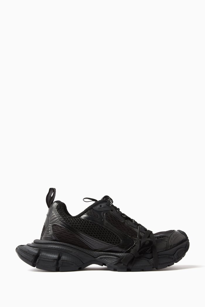 

3XL Sneakers in Mesh & PU, Black