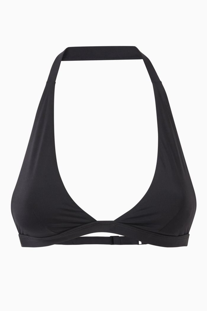 x Tina Kunakey Adjustable Nadia Bikini Top, Black