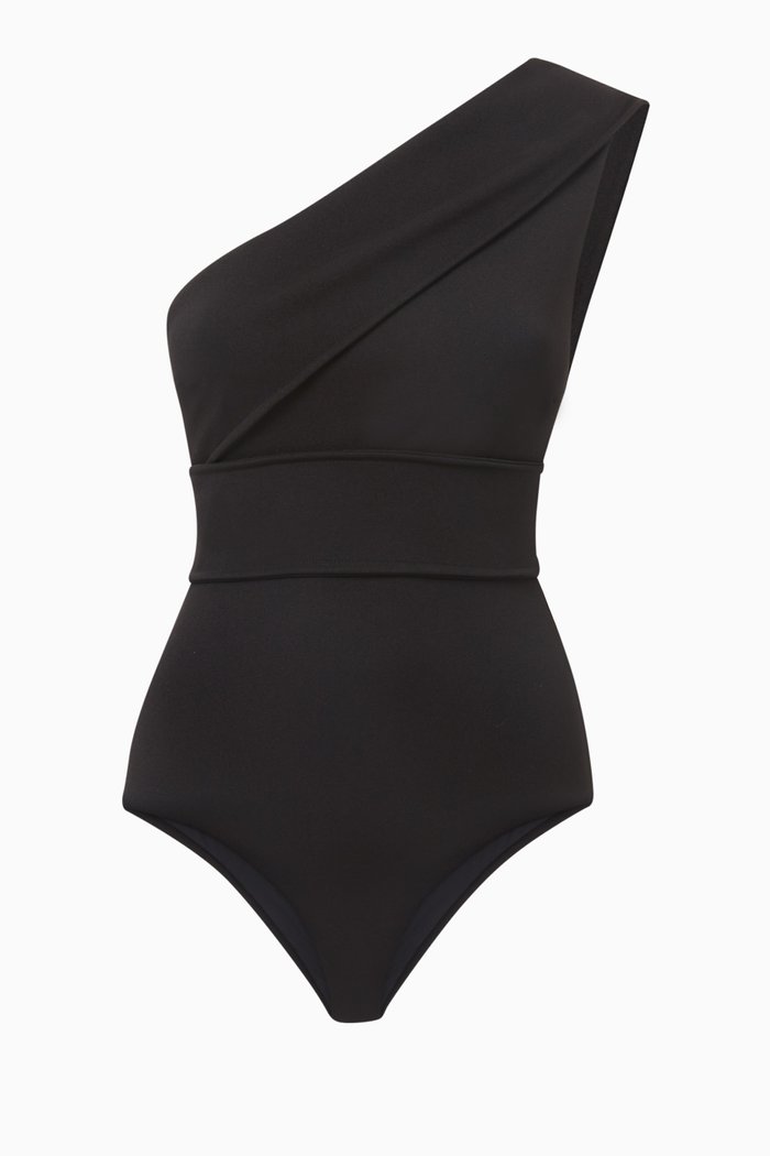 

Maria One-piece Swimsuit in Crepe, Black