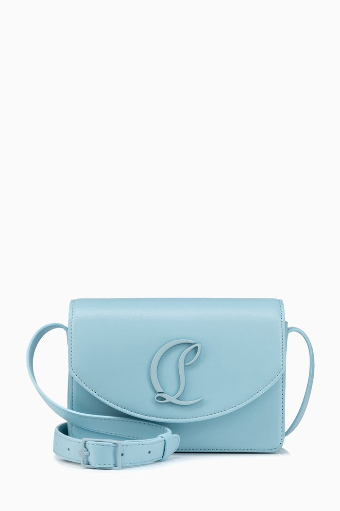 

Small Loubi54 Shoulder Bag in Leather, Blue